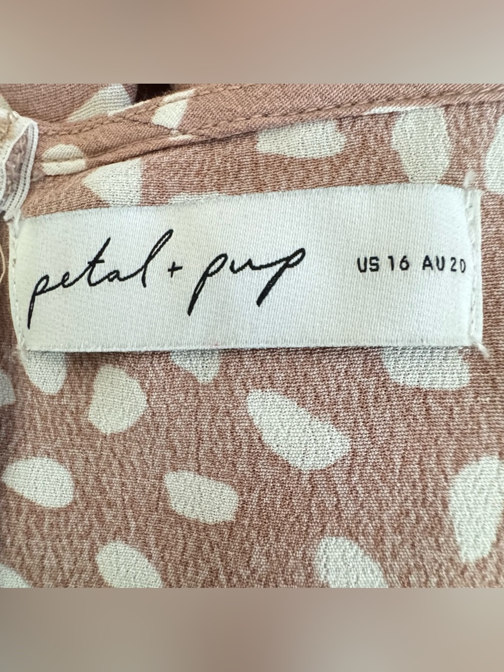 Petal & Pup Blush Midi Dress with Cream Dot Print - Picture 6 of 16